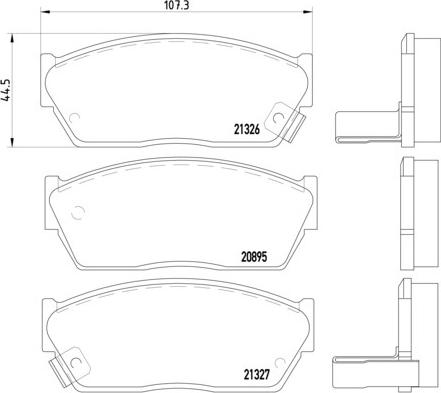 Brembo P 28 004 - Kit pastiglie freno, Freno a disco www.autoricambit.com