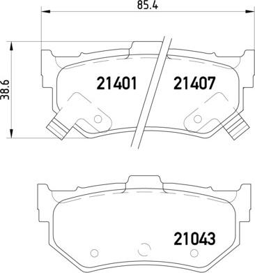 Brembo P 28 007 - Kit pastiglie freno, Freno a disco www.autoricambit.com