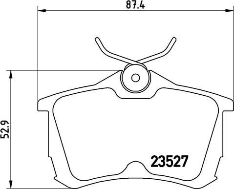 Brembo P 28 030 - Kit pastiglie freno, Freno a disco www.autoricambit.com