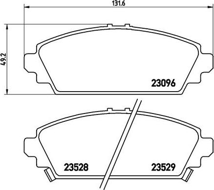 Brembo P28031N - Kit pastiglie freno, Freno a disco www.autoricambit.com