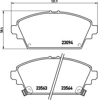 Brembo P 28 029 - Kit pastiglie freno, Freno a disco www.autoricambit.com