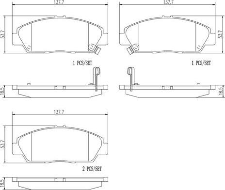 Brembo P28021N - Kit pastiglie freno, Freno a disco www.autoricambit.com