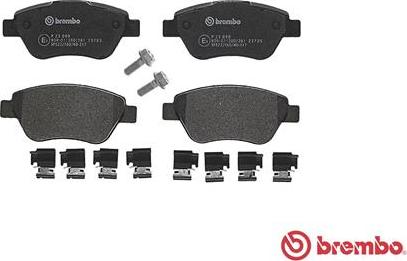 Brembo P 23 099 - Kit pastiglie freno, Freno a disco www.autoricambit.com