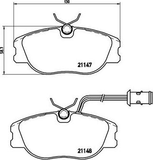 Brembo P 23 041 - Kit pastiglie freno, Freno a disco www.autoricambit.com