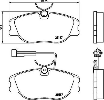 Brembo P 23 043 - Kit pastiglie freno, Freno a disco www.autoricambit.com