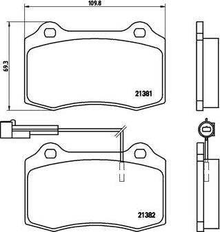 Brembo P 23 052 - Kit pastiglie freno, Freno a disco www.autoricambit.com