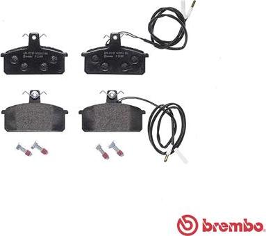 Brembo P 23 019 - Kit pastiglie freno, Freno a disco www.autoricambit.com