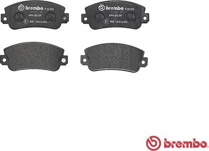 Brembo P 23 013 - Kit pastiglie freno, Freno a disco www.autoricambit.com