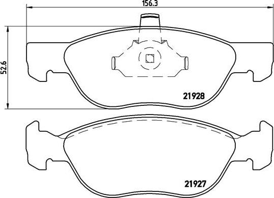 Brembo P 23 081 - Kit pastiglie freno, Freno a disco www.autoricambit.com