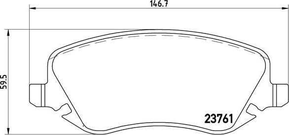 Brembo P 23 088 - Kit pastiglie freno, Freno a disco www.autoricambit.com