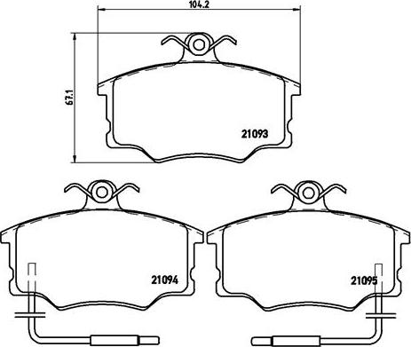 Brembo P 23 034 - Kit pastiglie freno, Freno a disco www.autoricambit.com