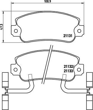 Brembo P 23 031 - Kit pastiglie freno, Freno a disco www.autoricambit.com