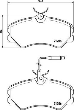 Brembo P 23 023 - Kit pastiglie freno, Freno a disco www.autoricambit.com