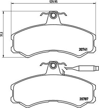 Brembo P 23 022 - Kit pastiglie freno, Freno a disco www.autoricambit.com