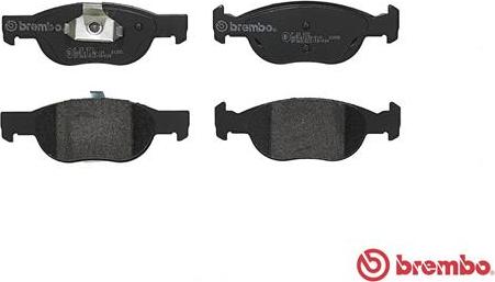 Brembo P 23 073 - Kit pastiglie freno, Freno a disco www.autoricambit.com