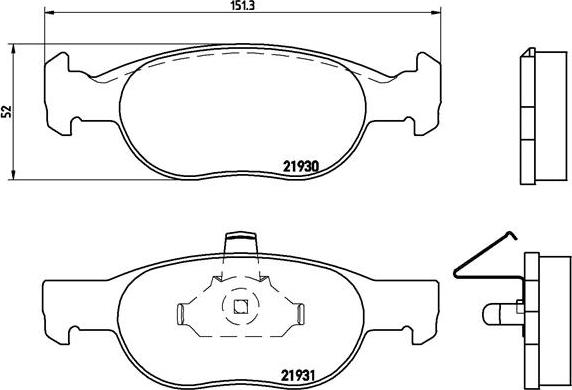 Brembo P 23 073 - Kit pastiglie freno, Freno a disco www.autoricambit.com