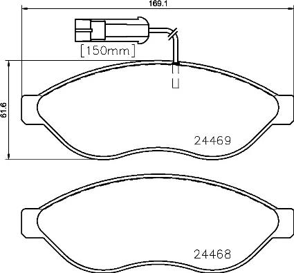 Brembo P 23 143 - Kit pastiglie freno, Freno a disco www.autoricambit.com