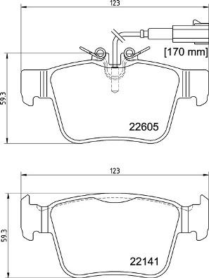 Brembo P 23 180 - Kit pastiglie freno, Freno a disco www.autoricambit.com