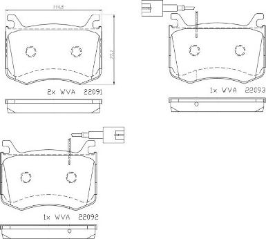 Brembo P 23 183 - Kit pastiglie freno, Freno a disco www.autoricambit.com