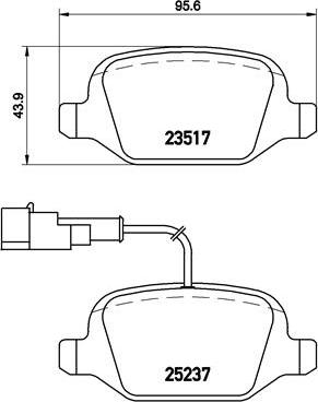 Brembo P 23 131 - Kit pastiglie freno, Freno a disco www.autoricambit.com