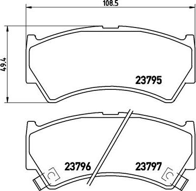 Brembo P 79 013 - Kit pastiglie freno, Freno a disco www.autoricambit.com