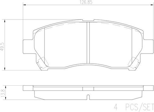 Brembo P79024N - Kit pastiglie freno, Freno a disco www.autoricambit.com