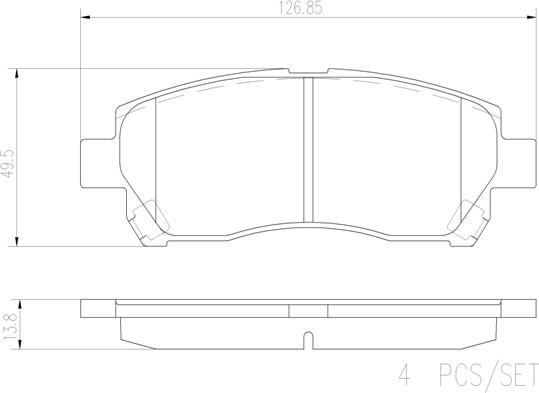 Brembo P 79 024 - Kit pastiglie freno, Freno a disco www.autoricambit.com