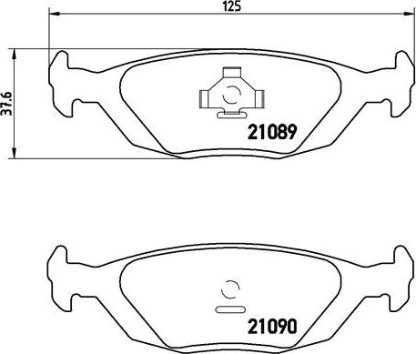 Brembo P 71 003 - Kit pastiglie freno, Freno a disco www.autoricambit.com