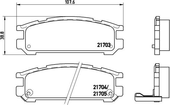 Brembo P 78 005 - Kit pastiglie freno, Freno a disco www.autoricambit.com