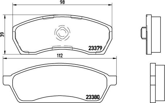 Brembo P 78 008 - Kit pastiglie freno, Freno a disco www.autoricambit.com