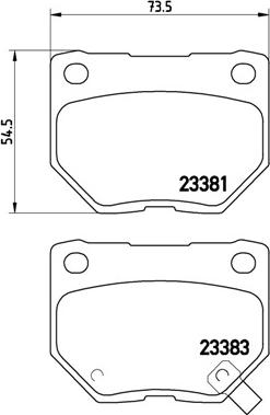 Brembo P 78 016 - Kit pastiglie freno, Freno a disco www.autoricambit.com