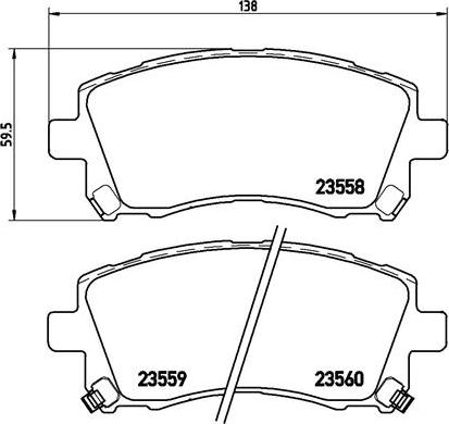 Brembo P 78 010X - Kit pastiglie freno, Freno a disco www.autoricambit.com