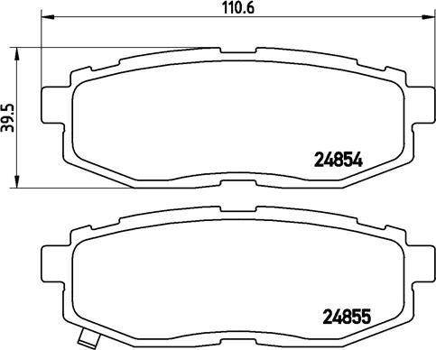 Brembo P 78 018 - Kit pastiglie freno, Freno a disco www.autoricambit.com