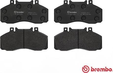 Brembo P A6 008 - Kit pastiglie freno, Freno a disco www.autoricambit.com