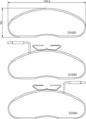 Brembo P B7 002 - Kit pastiglie freno, Freno a disco www.autoricambit.com