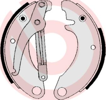 Brembo S 61 501 - Kit freno, freni a tamburo www.autoricambit.com