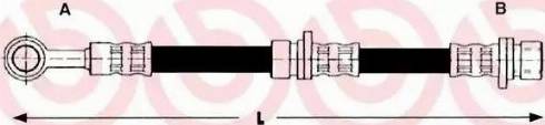 Brembo T 52 016 - Flessibile del freno www.autoricambit.com