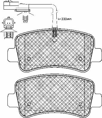 Japanparts JPP-108 - Kit pastiglie freno, Freno a disco www.autoricambit.com