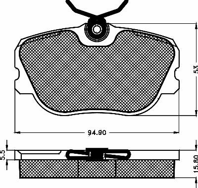 VEMA 834100 - Kit pastiglie freno, Freno a disco www.autoricambit.com