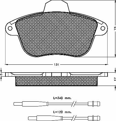 BOSCH BP520 - Kit pastiglie freno, Freno a disco www.autoricambit.com