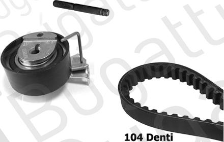 BUGATTI BKCD0647 - Kit cinghie dentate www.autoricambit.com