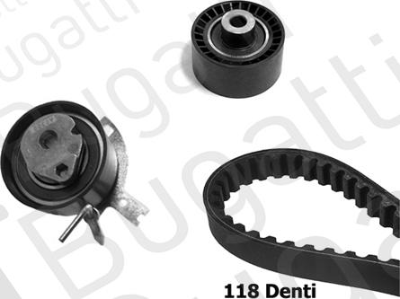 BUGATTI BKCD0331 - Kit cinghie dentate www.autoricambit.com