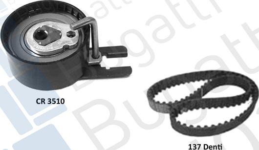 BUGATTI BKCD0735 - Kit cinghie dentate www.autoricambit.com