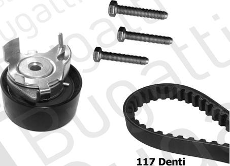 BUGATTI BKCD0724 - Kit cinghie dentate www.autoricambit.com