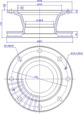 Valeo 187060 - Discofreno www.autoricambit.com