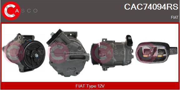 Casco CAC74094RS - Compressore, Climatizzatore www.autoricambit.com