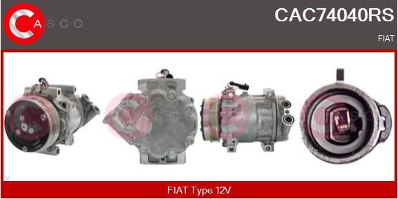 Casco CAC74040RS - Compressore, Climatizzatore www.autoricambit.com