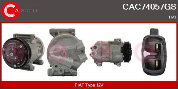 Casco CAC74057GS - Compressore, Climatizzatore www.autoricambit.com