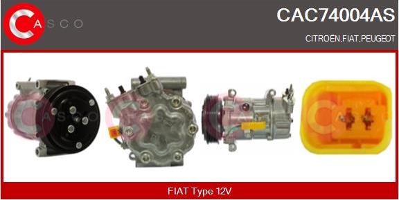 Casco CAC74004AS - Compressore, Climatizzatore www.autoricambit.com