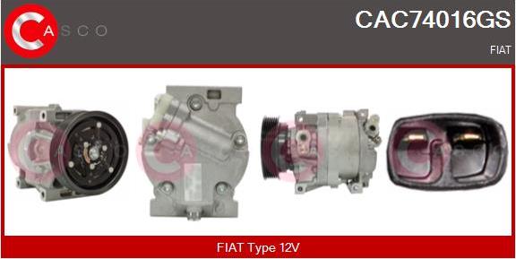 Casco CAC74016GS - Compressore, Climatizzatore www.autoricambit.com